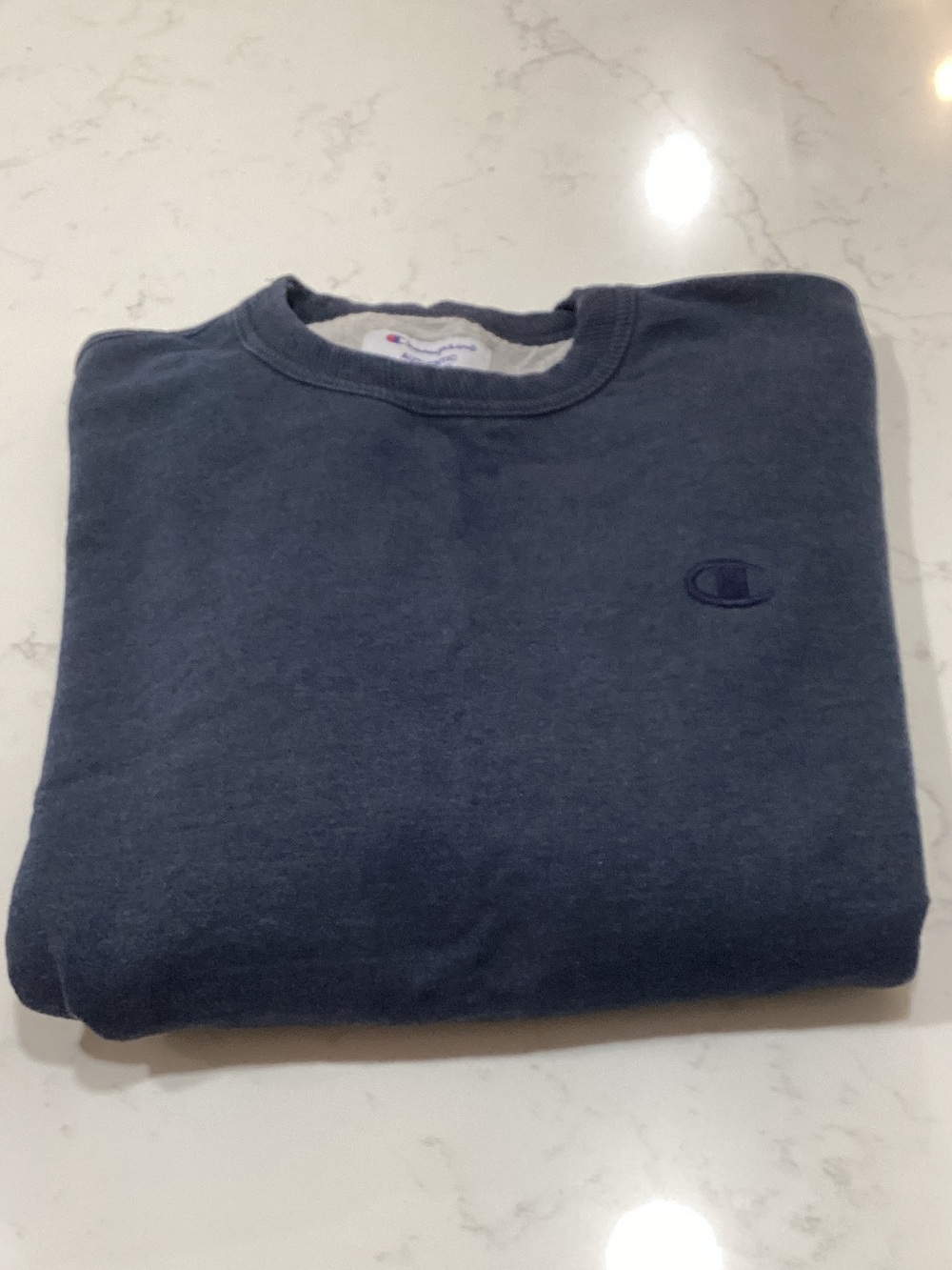 Champion Men's Crewneck Sweatshirt - Dark Navy
